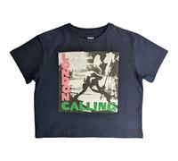 Ladies The Clash London Calling Crop Top autorizzato Donne maglietta