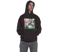 The Clash Felpa con Cappuccio London Calling Band Logo Nue Ufficiale Uomo Nero