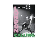 The Clash London CallingDipinti decorativi impermeabili e resistenti alle macchie per soggiorno, camera da letto, ufficio, quadri da appendere senza cornice, poster ad alta definizione, decorazione
