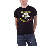 The Clash T Shirt Straight To Hell Single Band Logo Nuovo Ufficiale Uomo Nero Size XL