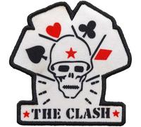 The Clash - Toppe termoadesive Design Schede (taglia unica) (nero, rosso, bianco)