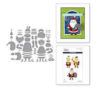 The Clauses Etched Dies from The North Pole Friends Collection by Simon Hurley