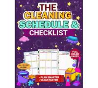 The Cleaning Schedule & Checklist Book: A Practical Full Color Home Cleaning Planner for Adults ,Daily Schedules, Room by Room Checklists, and Routine Tracking for a Calm, Organized Home