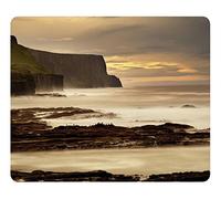 The Cliffs Of Moher Ireland Gaming Mouse Pad - Unique Personalized Oblong Shaped Mouse Pad Design Natural Eco Rubber Durable Computer Desk Stationery Accessories Gifts For Mouse Pads - Support Wired Wireless or Bluetooth Mouse