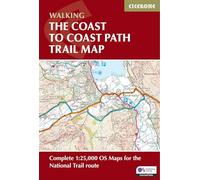 The Coast to Coast Path National Trail: Complete 1:25,000 OS trail map for the full National Trail