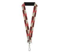 The Coca-Cola Company Lanyard, Drink Coca Cola Coke Diamond Blocks Red Brown Bei