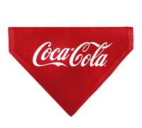 The Coca-Cola Company Pet Bandana Coca Cola Script Logo Centered Red White Slip