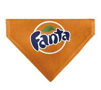 The Coca-Cola Company Pet Bandana Fanta Orange Round Logo Orange White Blue Slip