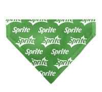 The Coca-Cola Company Pet Bandana Sprite Logo Repeat Green White Slip On Collar