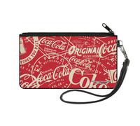 The Coca-Cola Company Wallet, Zip Pouch, Vintage Coca Cola Coke Icons and Ad Log