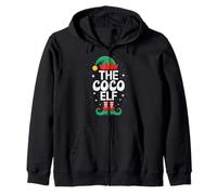 The Coco Elf Funny Christmas Matching Group Felpa con Cappuccio