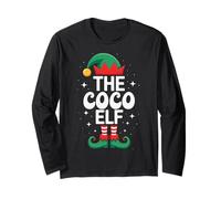 The Coco Elf Funny Christmas Matching Group Maglia a Manica