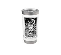 The Coffee Tarot Cards Skeleton Coffee Lover Tossicodipendente dalla caffeina Bicchiere termico in acciaio inox doppia parete