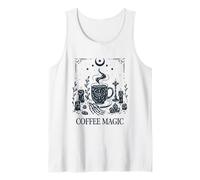 The Coffee Tarot Cards Skeleton Coffee Lover Tossicodipendente dalla Caffeina Canotta