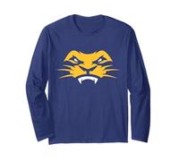 The College of New Jersey TCNJ Roscoe The Lion Face Maglia a Manica