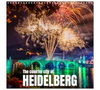 The Colorful City of Heidelberg (Wall Calendar 2026 12" x 24" / 30 x 60 cm (aperto) Calvendo 12 Month Wall Calendar