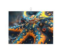 The Colorful Ones are Starfish - Tappetino scolapiatti in microfibra, riutilizzabile, lavabile, per accessori da cucina, 45,7 x 61 cm