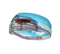 The Colorful World of Dogs - Fascia per il sudore, unisex, elastica, traspirante e traspirante
