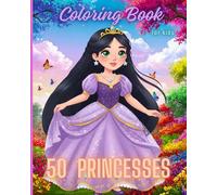 The Coloring Book «50 PRINCESSES». For kids. 8 x 10 inches. Single-sided pages. Paperback.: Color the beautiful PRINCESSES in this large coloring book containing 50 pages of pictures!