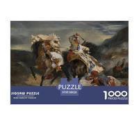 The Combat of The Giaour And Hassan Puzzle in Legno Impermeabile DIY Puzzles Da 1000 Pezzi Regali Per Adulti Colorati Giochi Educativi
