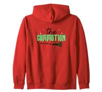 The Commotion Witchy Scopa Verde Felpa con Cappuccio