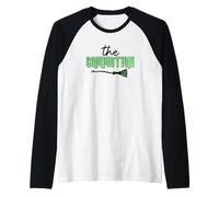 The Commotion Witchy Scopa Verde Maglia con Maniche Raglan