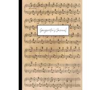 The Complete Songwriter's Journal: A Musician's Notebook for Lyrics and Music | Left Page for Lined Lyric Writing, Right Page for Blank Staff Paper Composition | Vintage Sheet Music Cover