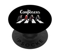 The Composers Uomini Donne Bambini Divertente Musica Classica PopSockets PopGrip Adesivo