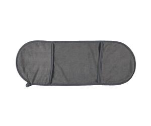 THE CONCEPT FACTORY, AN0007 Microfibre Pet Towel 65 x 24 cm Optimal Comfort Quick Drying Practical Positions for Hands Highly Absorbent Soft on Skin Grey Towel
