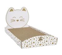 THE CONCEPT FACTORY, AN6074, Tiragraffi a Forma di Cuccia per Gatti, Design Accattivante, Comfort ottimale, Multifunzionale, di Facile Manutenzione, Resistente, Marrone, Misura 44 cm