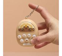 THE CONCEPT FACTORY - EA1652 - Gioco della Talpa Capibara - Portachiavi e Magnetico - Idea Regalo Originale - Plastica ABS - Dimensioni 6,3 x 9 x 2,5 cm - Beige