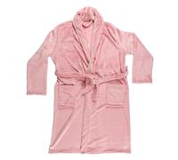 THE CONCEPT FACTORY, TX0006, Accappatoio Sherpa da Donna Morbido ed Elegante, Comfort ottimale, Taglia Regolabile, Facile Manutenzione, Ideale per Il Relax e Il bozzolo, Rosa Bianco, Taglia Unica