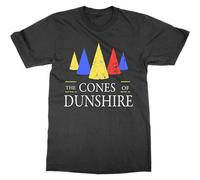 The Cones of Dunshire Mens T Shirt 100% Cotton Funny TV Television Parks Rec Tee Present Gift Black M