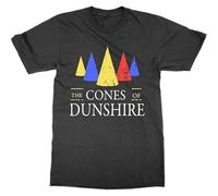The Cones of Dunshire Mens T Shirt Pure Cotton Funny TV Television Parks Rec Tee Present Gift Black XXXL