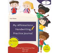 The Confidence Bee Affirmation Journal for Kids Ages 6+: Positive Writing, Coloring & Mindset Activities to Build Self-Esteem, Emotional Intelligence & Social Skills
