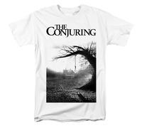 The Conjuring T-Shirt Uomo Bianco Maniche Corte Regular 100% Cotone Preshrunk