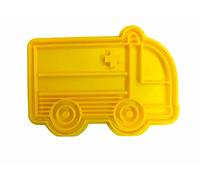 The Cookie Cutter Hub 10 cm City Ambulance Cookie Cutter e goffratura coordinata per biscotti Biscotti Argilla cottura Decorazione