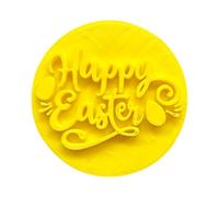 The Cookie Cutter Hub Happy Easter Fancy Font Embosser per biscotti biscotti argilla cottura decorazione