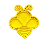 The Cookie Cutter Hub Stampino per biscotti a forma di ape primaverile e goffratura abbinata, per biscotti, argilla, decorazione da forno