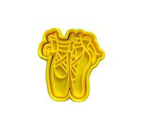 The Cookie Cutter Hub Stampino per biscotti a forma di ballerina e goffratura abbinata, 9 cm, per biscotti, argilla, decorazione da forno