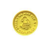 The Cookie Cutter Hub Stampino per biscotti con scritta "Merry Christmas" e goffratura abbinata, per biscotti, argilla, decorazione da forno