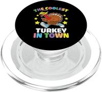 The Coolest Turkey In Town Thanksgiving Thankful For Family PopSockets PopGrip per MagSafe