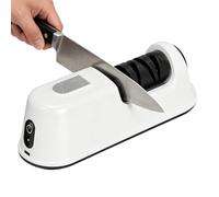 The Cordless Kitchen Sharpening Tool features a 3-stage electric automatic