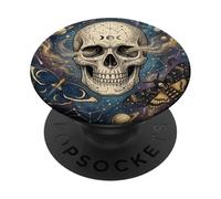 The Cosmic Sigil Celestial Skull and Galaxy PopSockets PopGrip Adesivo