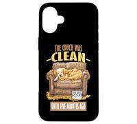THE COUCH WAS CLEAN UNTIL FIVE MINUTES AGO Custodia per iPhone 16 Plus