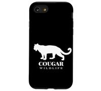 The Cougar, Woodland Wildlife Cougar Illustration Graphic Custodia per iPhone SE (2020) / 7/8