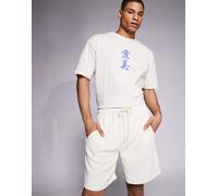 The Couture Club - Pantaloncini color pietra a coste-Neutro XL