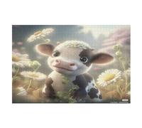 The Cow Puzzle Games for Adults E Bambini - for Creativity And Mindfulness - Challenging Jigsaw Puzzles 1000 Pezzi for Family （75×50cm）