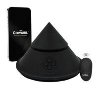 The Cowgirl Cone - macchina del sesso premium controllata tramite app - con 2 accessori intercambiabili, 20 modalità di vibrazione (nero)