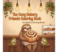 The Cozy Bakery Friends Coloring Book: Relaxing Adult Pages Featuring a Sleepy Sloth, Cute Armadillo, and Tiny Frog for Stress Relief and Mindfulness
